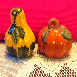 Vintage Gourd and Pumpkin Salt & Pepper Shakers